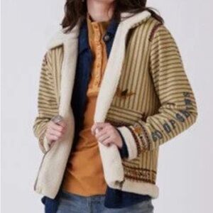 Double D Ranchwear DDR Alina's Trade Jacket embroidered shearling RTL $425 NWT